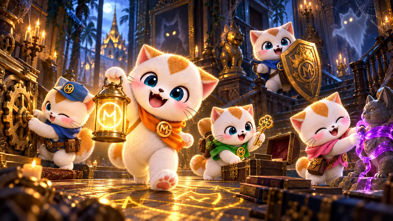 ภาพมาสคอตแมว OMG ประกอบเรื่อง THE SIXTH — ห้าหน้าที่ในบ้านร้าง